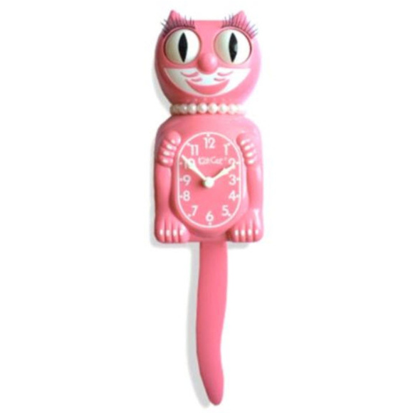RETIRED Urban Outfitters Strawberry Ice Pink Lady Kit-Cat Clock - Picture 3 of 5